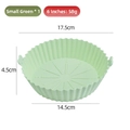 Cestello da 6 pollici in silicone verde per friggitrice ad aria, resistente al calore - S (6 Pollici) / Verde