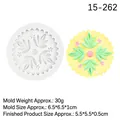 Daisy flower silicone mold for cake fondant and soap crafting, 6.5cm diameter white tool - 3# Mandala Pattern / Gray