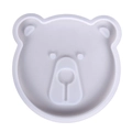 Stampo in silicone traslucido a forma di orso per sottobicchieri in resina DIY - Stampo Sottobicchiere Orso 05