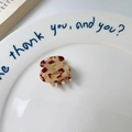 Mini heart-shaped hair claw clip in red and white checkerboard acetate pattern - Hollow Brown Checkered