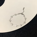 Collana choker a serpente in acciaio inox argento con ciondoli a disco per donna - Bracciale / Argento