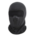 Passamontagna invernale professionale in pile antivento con maschera d'aria per moto - L / grigio scuro
