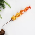 Künstlicher Granatapfelbeeren-Zweig mit orangem Farbverlauf für die Deko - Dichtes Orange-Gelbes Modell (款式一)