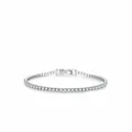 Funkelndes S925 Sterlingsilber Tennisarmband mit runden Zirkonia in 17 cm Länge - 17cm / 2mm Stil (RHB2078)