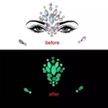 Gioielli viso luminosi con effetto neon verde per festival musicali e feste - YG-02