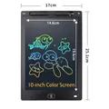 Tavoletta da scrittura LCD a colori da 10 pollici per bambini con cornice nera - Schermo a Colori da 10 Pollici / Nero
