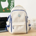 Single Bag Cream White & Blue