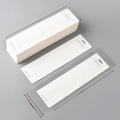 White PRINCESS jewelry display card with clear self-sealing bag 24x6.5cm dimensions - 5 Pairs Hair Clip Card + OPP Bag