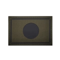 Tactical IR reflective patch in olive green with circular infrared laser cut pattern - Green Black