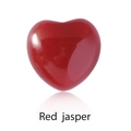 Polished 15mm red jasper heart-shaped natural crystal stone for decoration - Red Jade