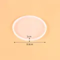 Round white translucent silicone mold for DIY resin art jewelry with 8.8cm diameter - Round 60-346 (8.8cm)