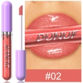 Lucidalabbra idratante DUNUF tonalità #02 per labbra brillanti e dall'effetto scintillante - 02 Rosso Arancio Scintillante