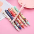 7-piece retractable gel pen set with Chinese traditional motifs and lucky calligraphy - Koi Fish