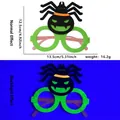 UV fluorescent Halloween spider pumpkin glasses frame for kids party neon glow props - One Size / Spider Style