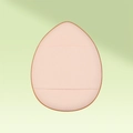 Mini egg-shaped finger puff makeup sponge in soft peach color for concealer application - Bulk/Single / Nude