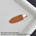 Brown matte acetate hair clip with gold metal buckle, sized 6cm by 1.9cm and weighs 3.2g - 3# Orange-Brown 6cm Painted No-Trace Clip