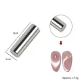 Silver cylindrical nail art magnet 3x1cm for cat eye polish effect weight 17.5g - CT-19 Large Cylindrical Magnet