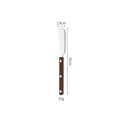 Cuchillo de mantequilla de acero inoxidable 304 con mango de ABS y medidas de 16 cm - Marrón