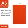 A5 Hardcover with Strap Orange