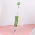 Penna a sfera fai-da-te con perline a margherita e strass sfumati verdi e oro - Sfumatura Verde