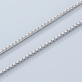 Catena a maglie tonde in acciaio inossidabile argento per gioielli fai da te - 2mm Colore Acciaio Lucido