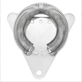 Triangle stainless steel cocktail strainer with spring in polished silver finish - Triangle Strainer