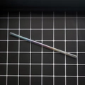 Iridescent rainbow glass drinking straw with a colorful finish on black mesh background - 8*200mm / Dreamy Gradient Straight