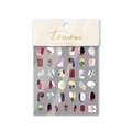 Pegatinas autoadhesivas para uñas con diseños florales de pintura al óleo abstracta - Estilo de Pintura al Óleo Floral Abstracto (to 476)
