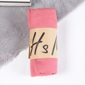 Solid rose pink cotton linen scarf rolled with kraft paper packaging strap - Dusky Pink / One Size