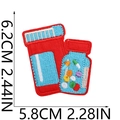 Embroidered medicine bottle patch for medical rescue team uniforms and DIY decoration - No.3 Color Pill Bottle