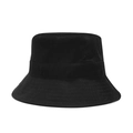 Sombrero de pescador clásico de algodón negro con diseño minimalista y costuras reforzadas - M (56-58cm) / Negro