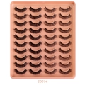 20 Paar dichte russische Volumen-Kunstwimpern im Stil 2014 mit orangefarbenem Tray - Stil 20014 (20 Paare)