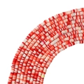 4mm rote und rosa Polymer-Ton-Perlenstrang für die DIY-Schmuckherstellung Handwerk - Rot Pink Weiß Mix