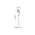304 stainless steel three-prong fork, 13.7cm length, polished silver finish dessert fork - 304 Stainless Steel Extra Small Fork