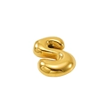 Pendentif lettre S en acier inoxydable doré brillant pour création de bijoux - Lettre S (Style S)