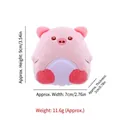 Pink plush pig pet toy with catnip measuring 9cm in height and 7cm in width - Cute Pig