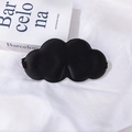 Black cloud-shaped 3D blackout sleep mask with adjustable strap in memory foam - Cloud Classic Black