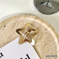 Y2K style 4cm golden star hair clip with premium mirror polished metallic finish - 4cm / Gold
