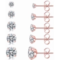 6-Claw 3MM Rose Gold
