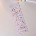 Close-up of holographic PET stickers featuring cute cartoon dog and purple aesthetic - 4# Carrot Rabbit