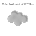 Medium cloud-shaped silicone resin mold for DIY coaster, 101x71x10mm size - Medium Cloud J-214