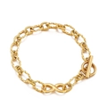 Pulsera de cadena dorada con símbolo de infinito y cierre de palanca OT estilo vintage - Estilo Infinito Dorado (KB149756-Z)