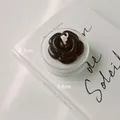 Handmade black rose succulent candle in glass cup with English Pear & Freesia scent - Black Camellia