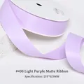 Light purple matte ribbon spool, 25mm wide polyester fabric for gift bows and crafts - 2.5CM Wide * 25 Yards / Lavender