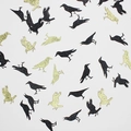 Glittering black and gold crow confetti pieces for Halloween party table decorations - Gold Glitter + Black Glitter Crow