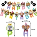 Hundegeburtstag Girlande mit süßen Welpenmotiven für die perfekte Dekoration der Haustierparty - Happy Birthday Banner (Y-00155-2)