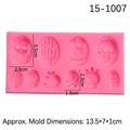 Stampo rosa in silicone per Halloween con teschi e ossa per pasticceria e fai da te - Vassoio per Decorazioni con Scheletri / Rosa