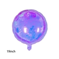 19 Inch Iridescent Purple Round Balloon