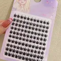 Faux cils individuels noirs style épis dans un coffret de 10 rangées - Grande Capacité Style Sauvage Pur 13mm