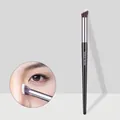 Angled flat nose contour makeup brush with sleek black handle and soft bristles - G1085 Angled Flat Top Nose Shadow Brush